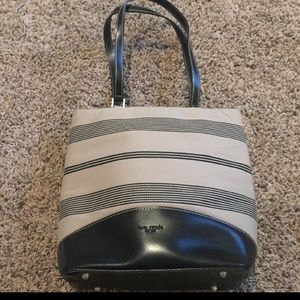 Vintage Kate Spade Genuine Leather and Cloth purse